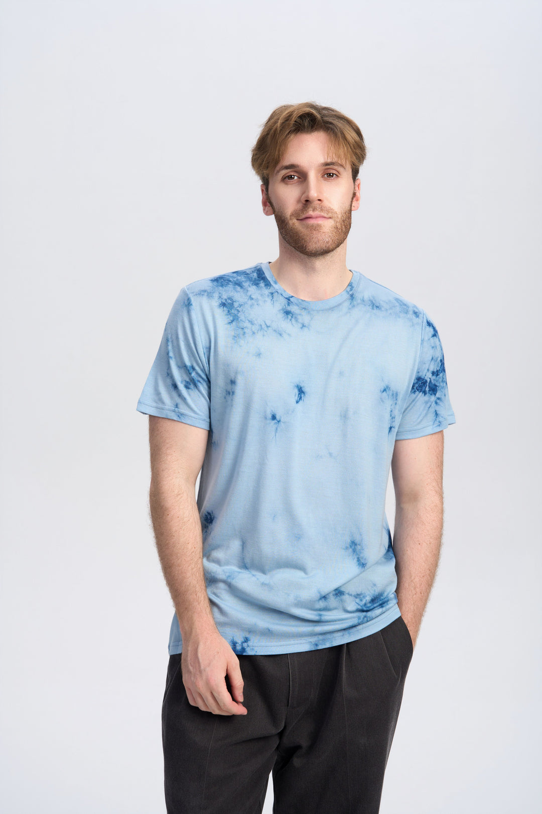 Camiseta Hombre 100% Lana Merino Negra - MT01 