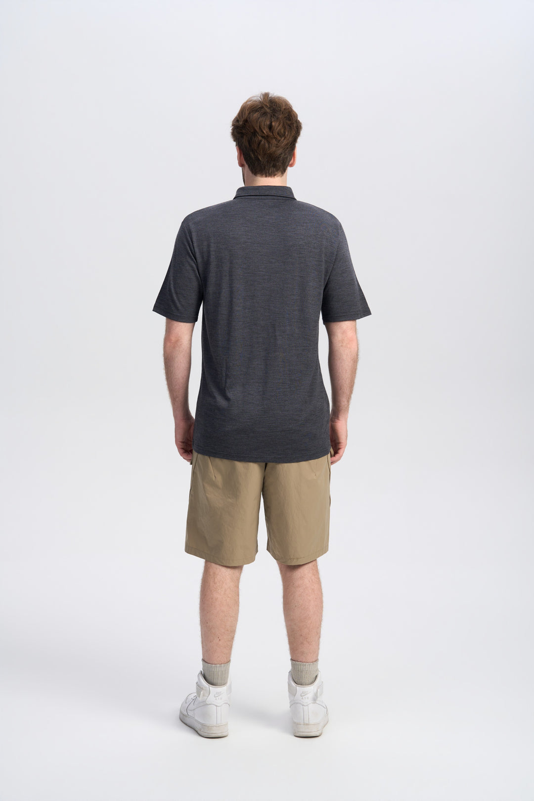 Merino Kurzarm-Polo für Herren, 170 g