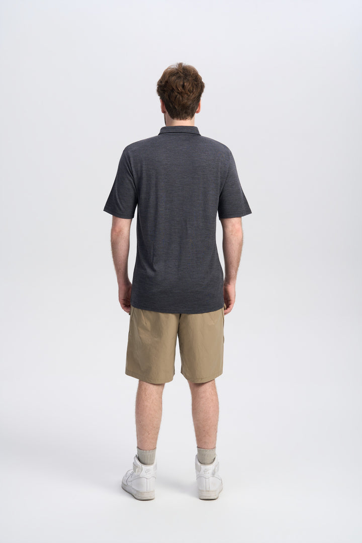 Merino Kurzarm-Polo für Herren, 170 g