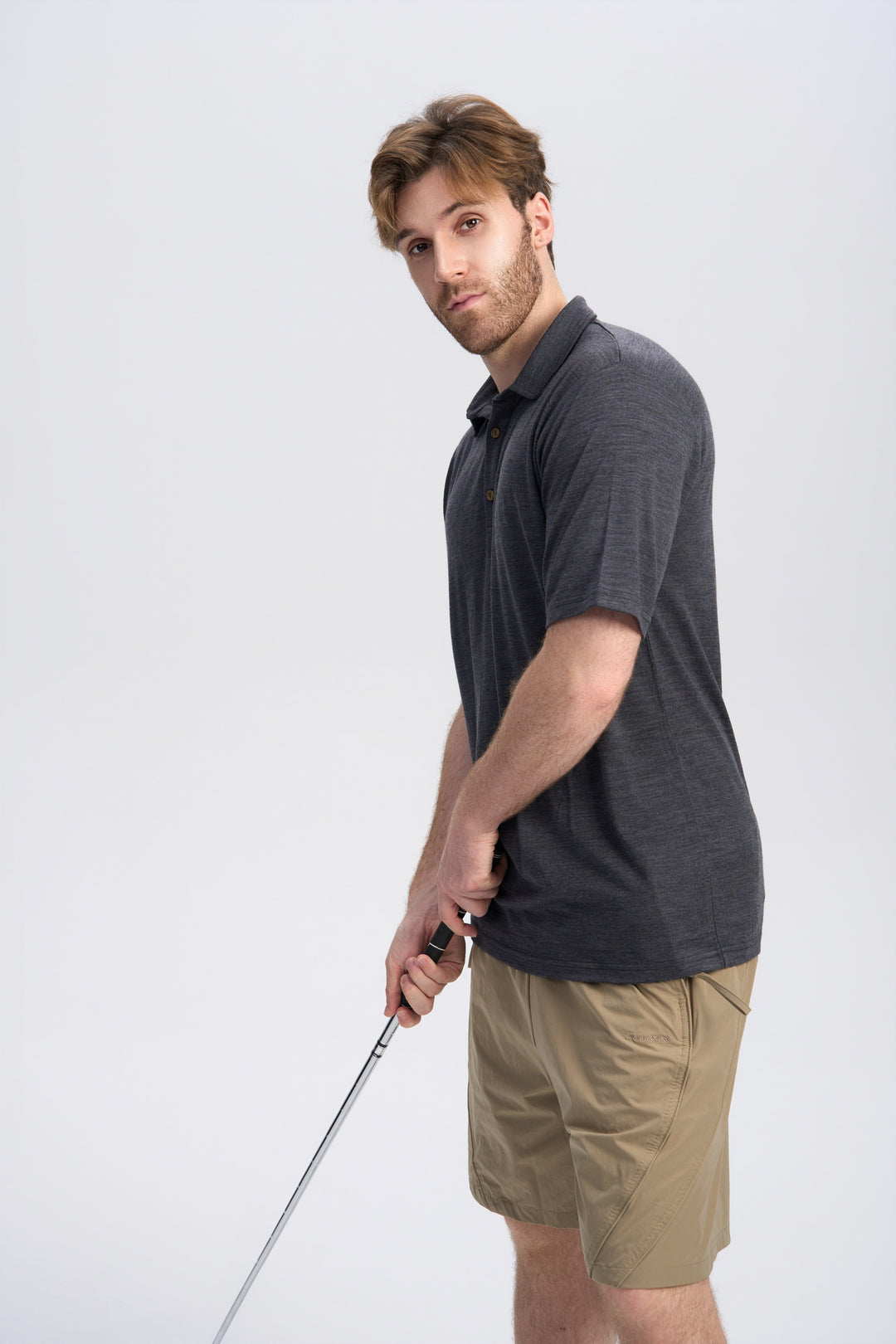 Merino Kurzarm-Polo für Herren, 170 g