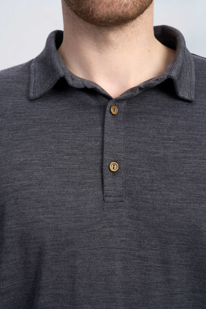 Merino Kurzarm-Polo für Herren, 170 g