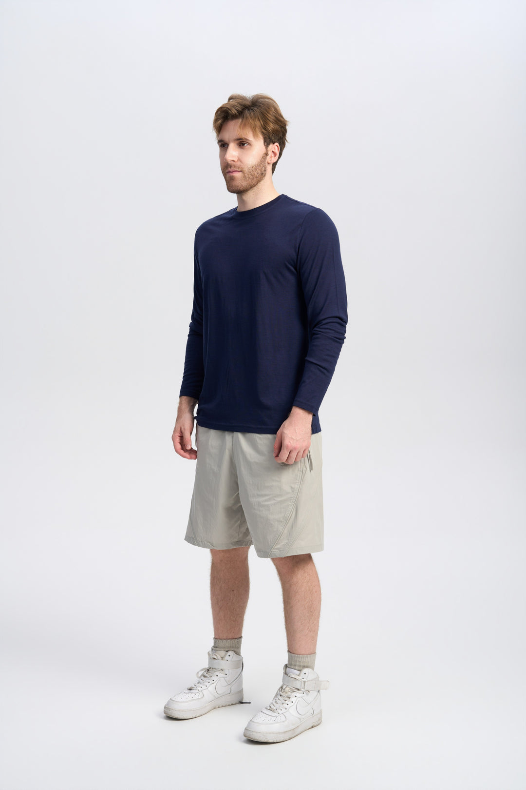Herren Merino Langarmshirt 170 g – Ganzjahres-Crew