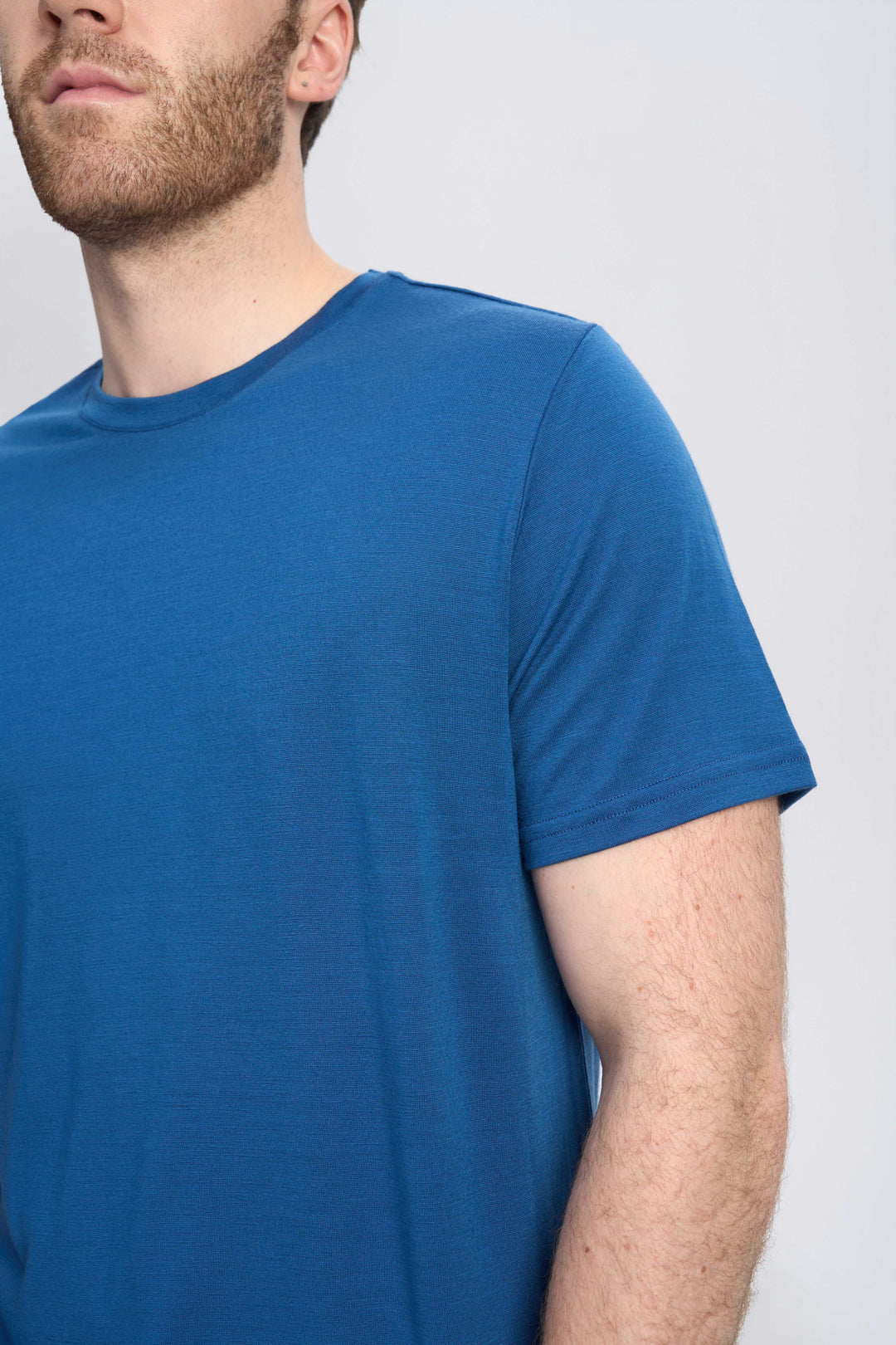 Camiseta Hombre 100% Lana Merino Negra - MT01 