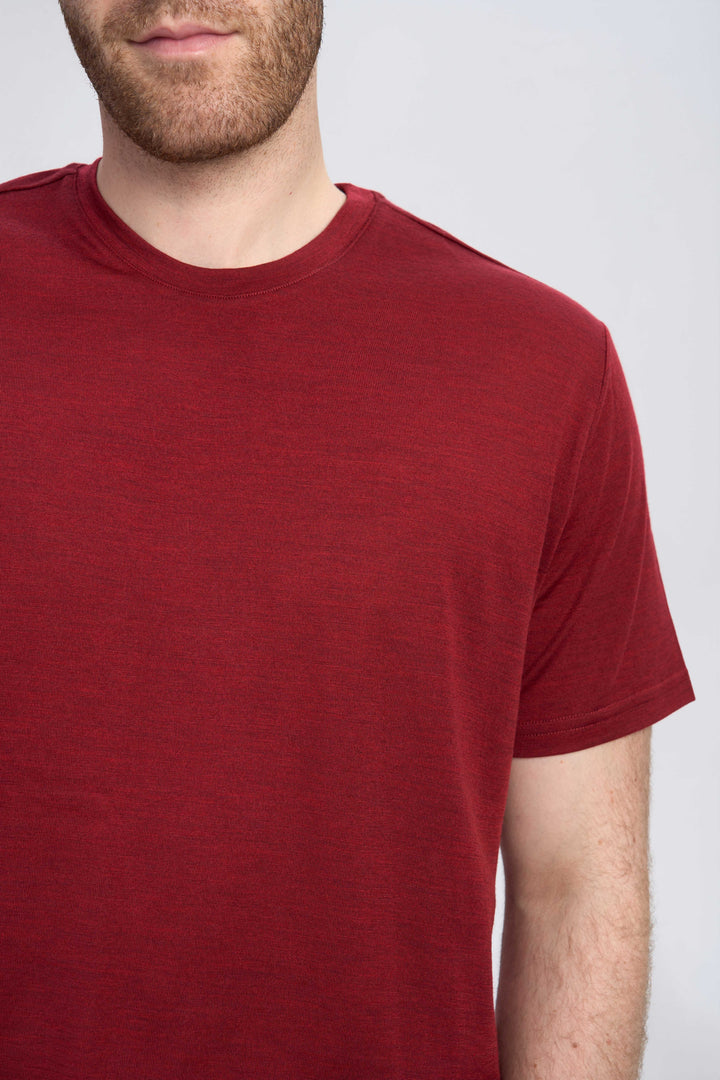 Camiseta Hombre 100% Lana Merino Negra - MT01 