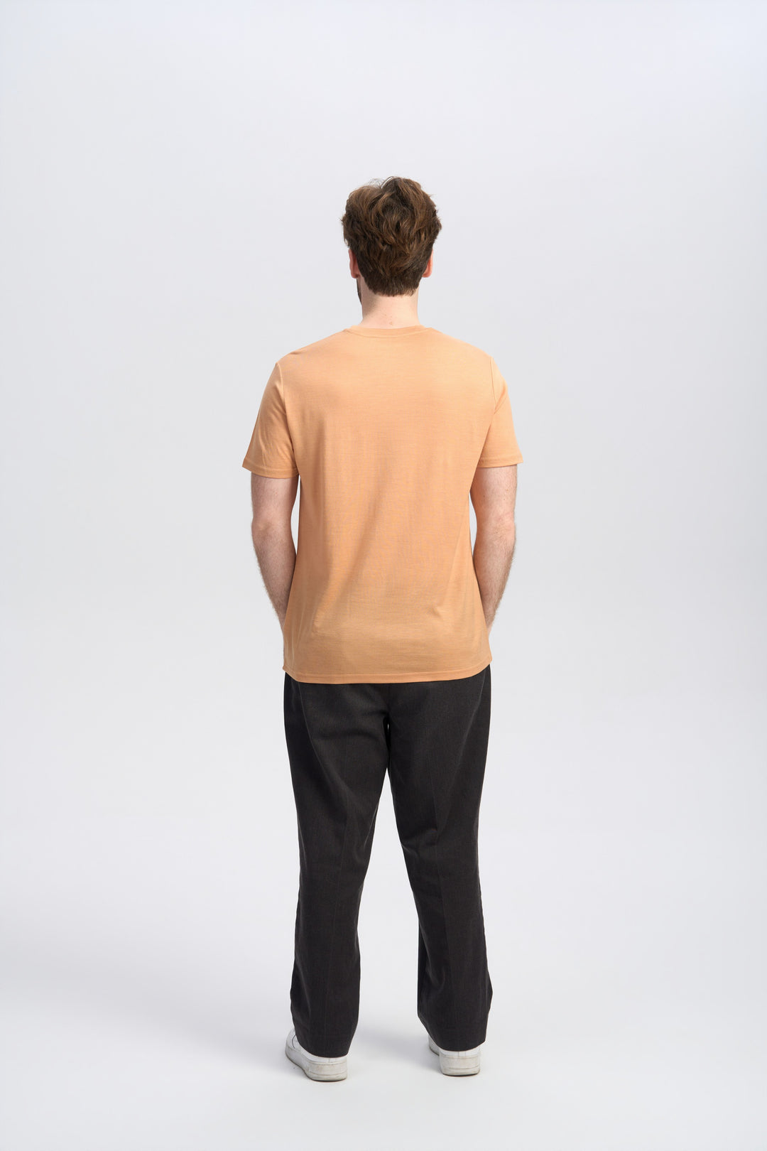 Camiseta Hombre 100% Lana Merino Negra - MT01 