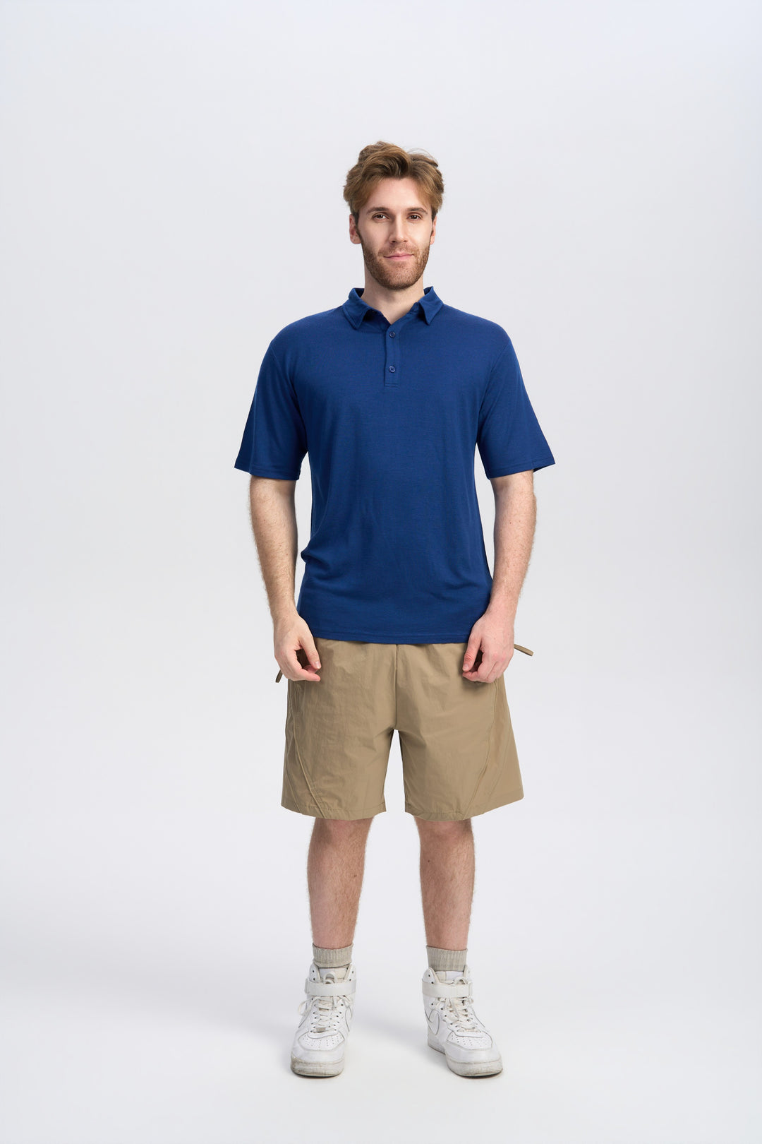 Merino Kurzarm-Polo für Herren, 170 g