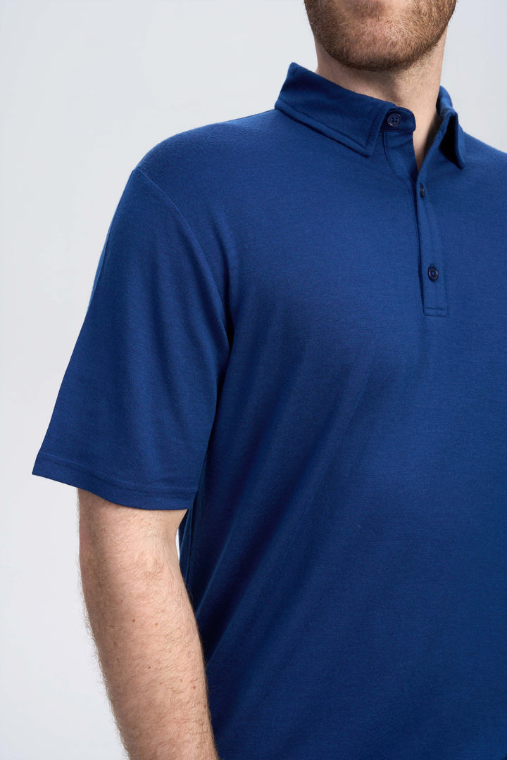 Merino Kurzarm-Polo für Herren, 170 g