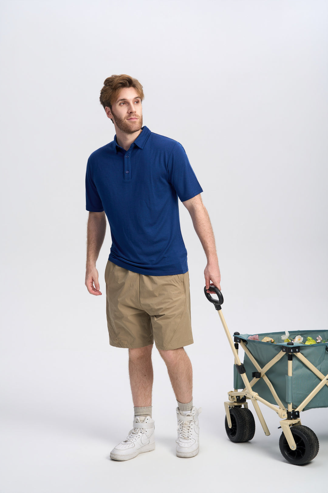 Merino Kurzarm-Polo für Herren, 170 g