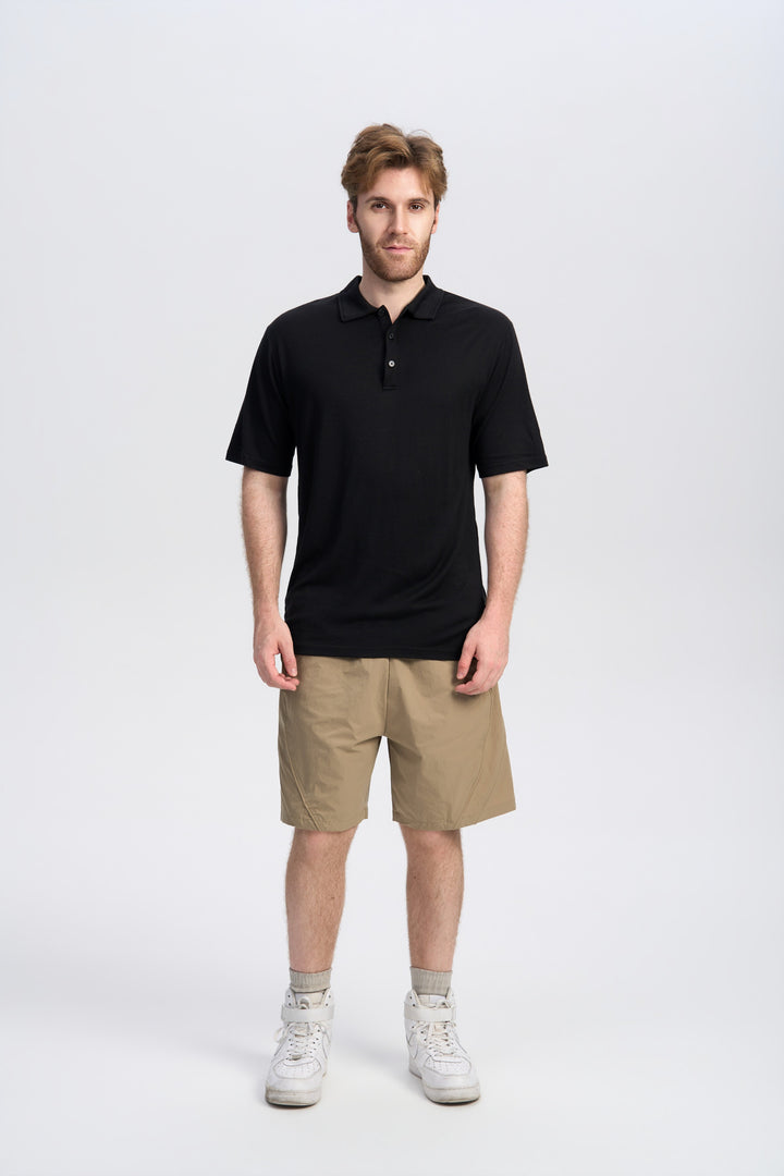 Merino Kurzarm-Polo für Herren, 170 g