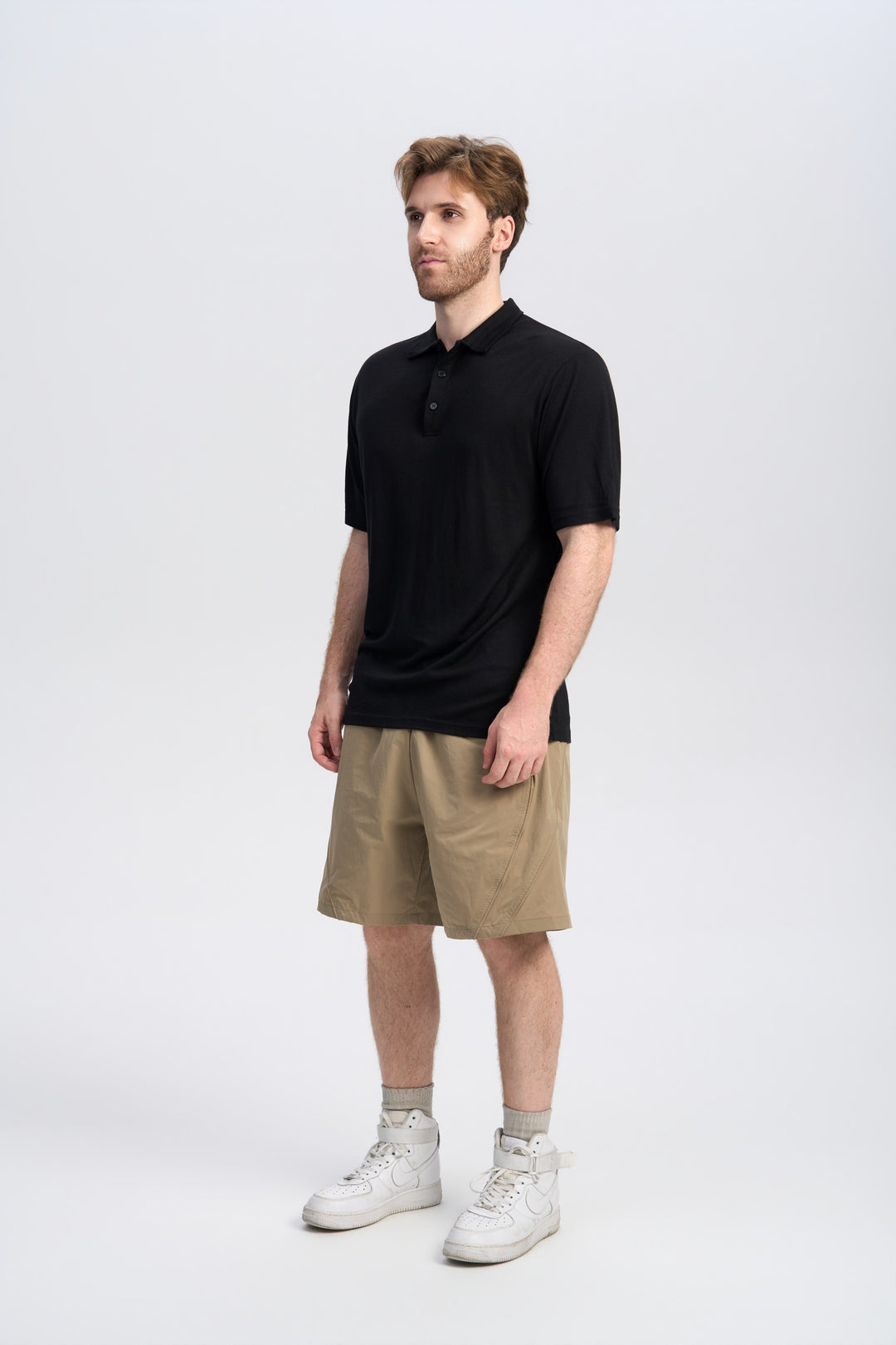 Merino Kurzarm-Polo für Herren, 170 g