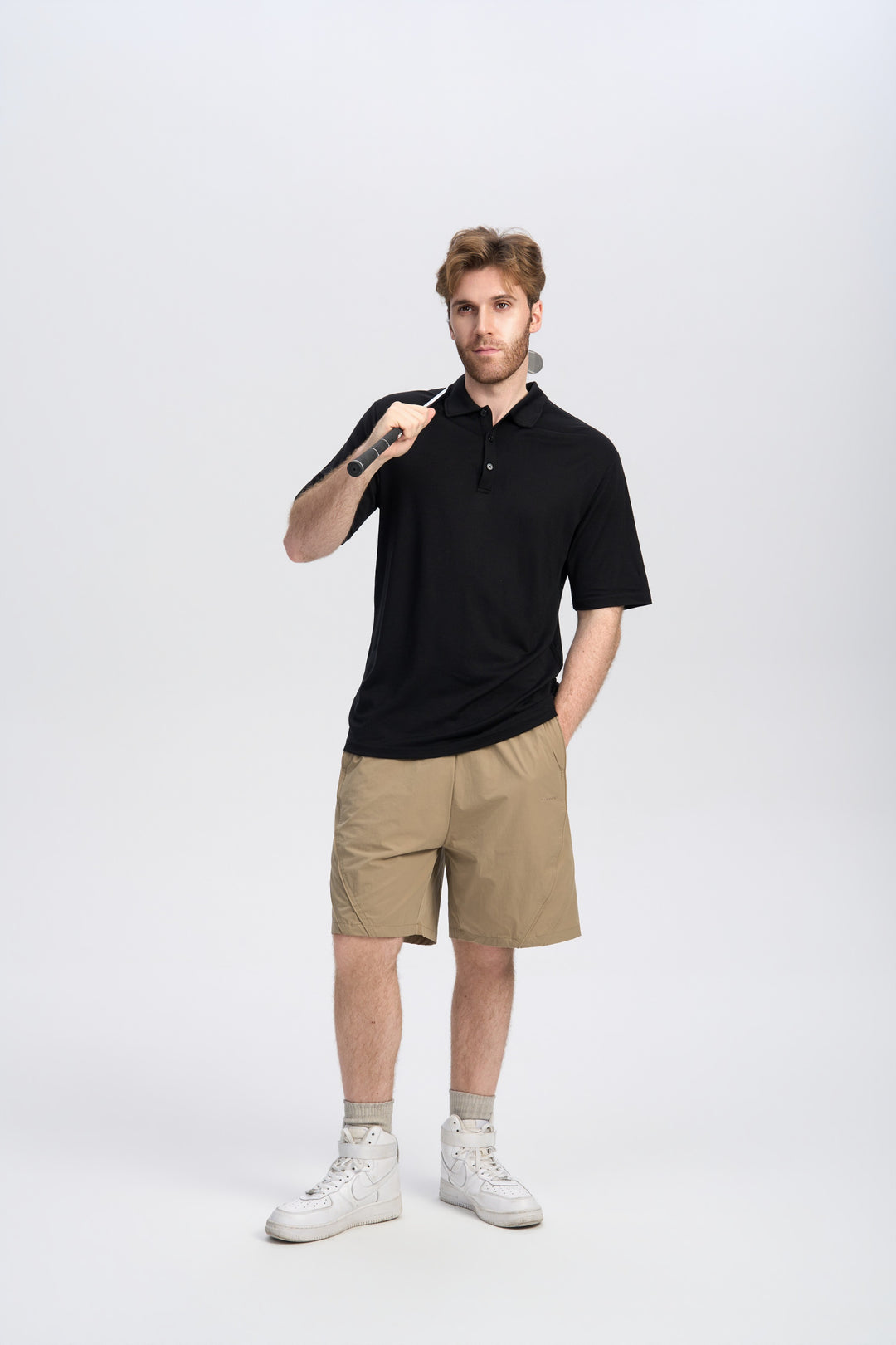 Merino Kurzarm-Polo für Herren, 170 g