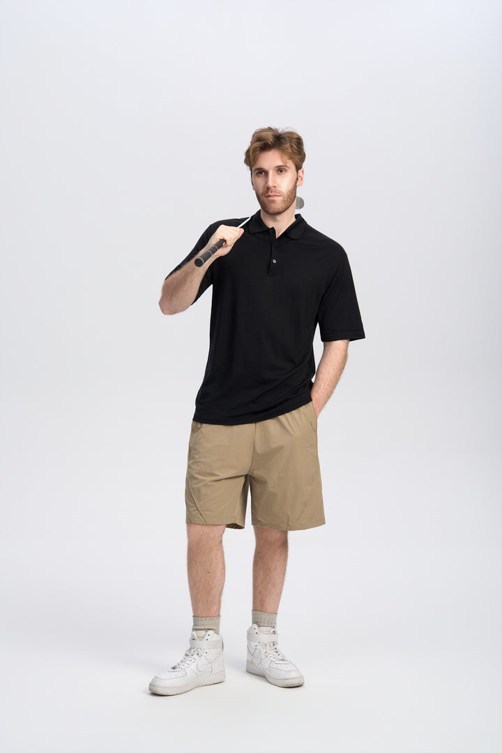 Merino Kurzarm-Polo für Herren, 170 g