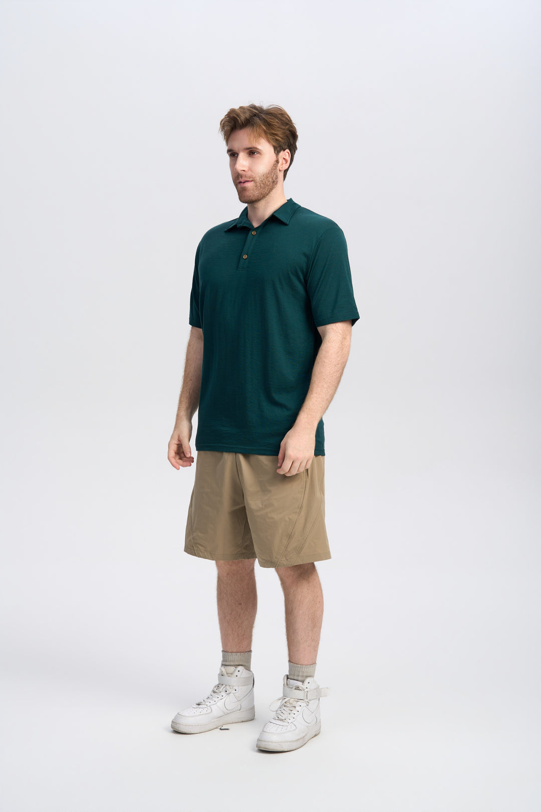 Merino Kurzarm-Polo für Herren, 170 g