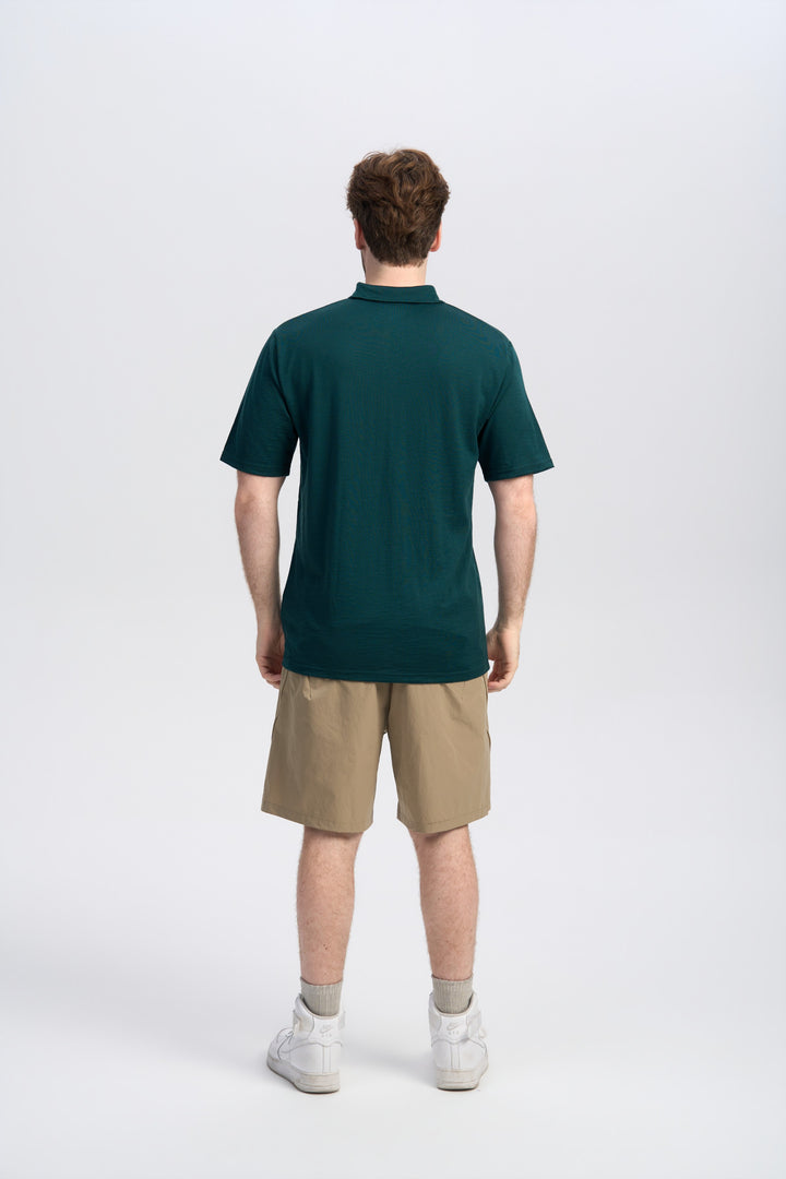 Merino Kurzarm-Polo für Herren, 170 g