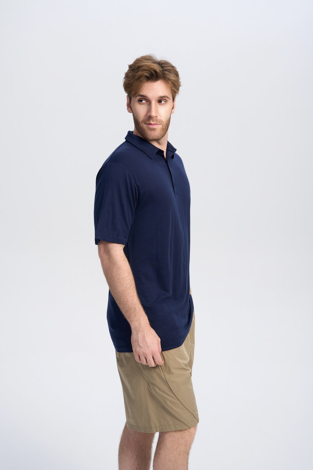 Merino Kurzarm-Polo für Herren, 170 g