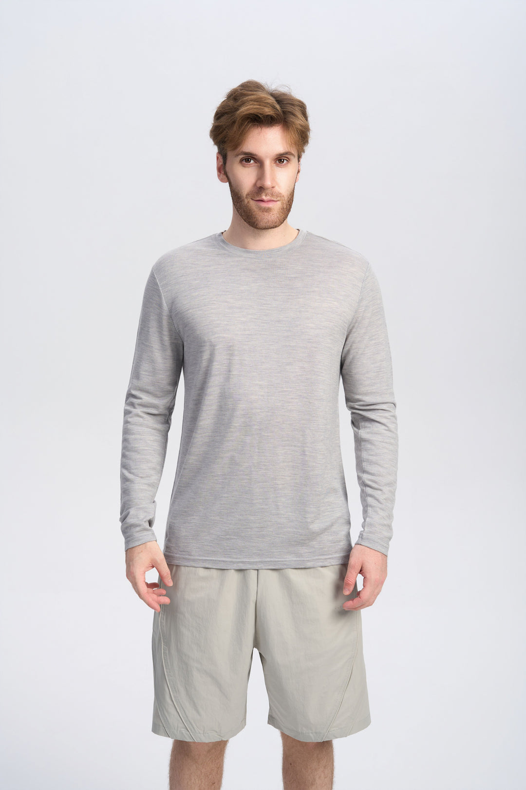 Herren Merino Langarmshirt 170 g – Ganzjahres-Crew