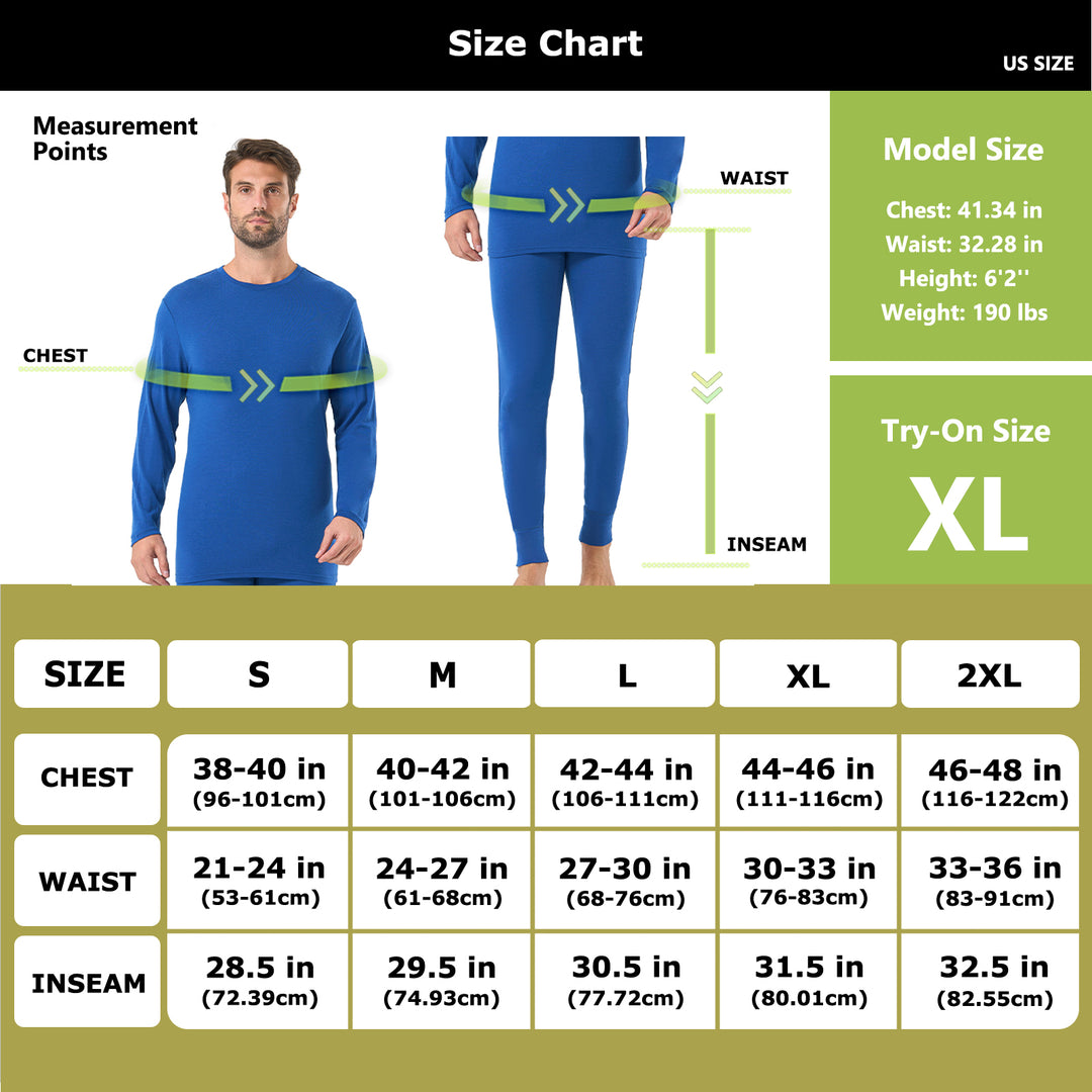 Men's Merino 200g Thermal Base Layer Set Midnight Blue