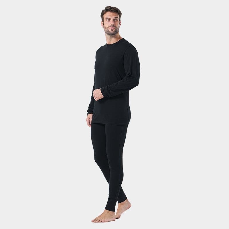 Ropa interior térmica 100% lana merina para hombre Verde militar - MT22 