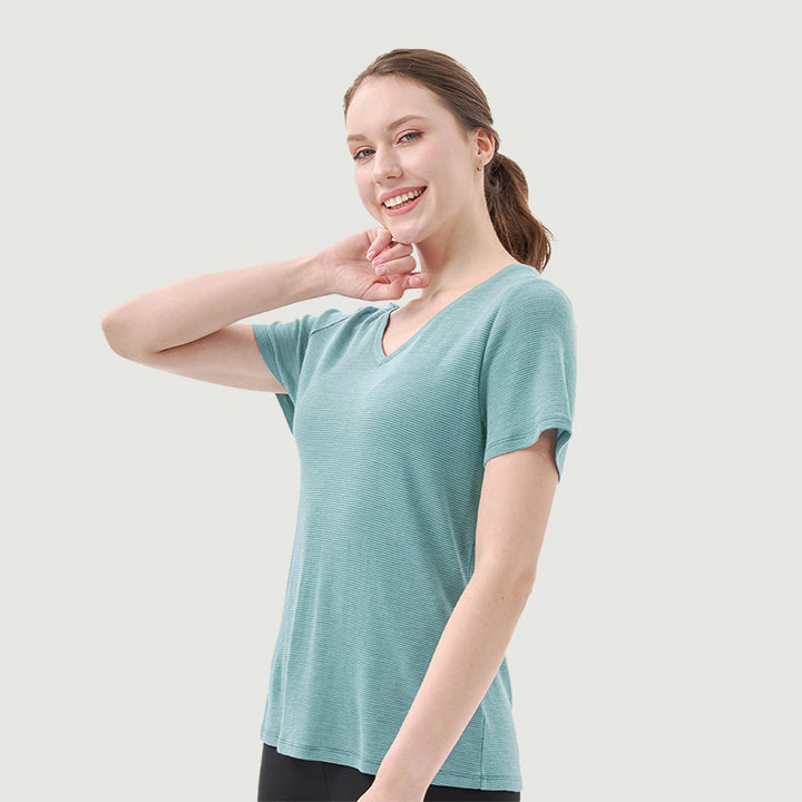 Women's Merino 200g V-Neck T-Shirt - Final Sale