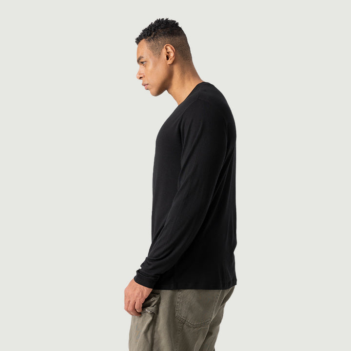 Men's  Merino 170g V-Neck Long Sleeve Top
