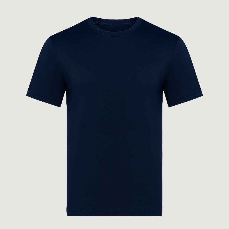 Camiseta Hombre 100% Lana Merino Negra - MT01 