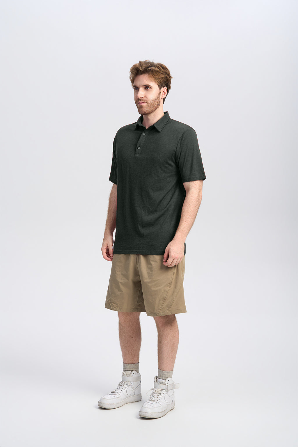 Merino Kurzarm-Polo für Herren, 170 g