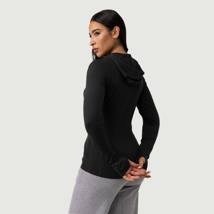 Women’s Merino 200g Long Sleeve Half Zip Hoodie