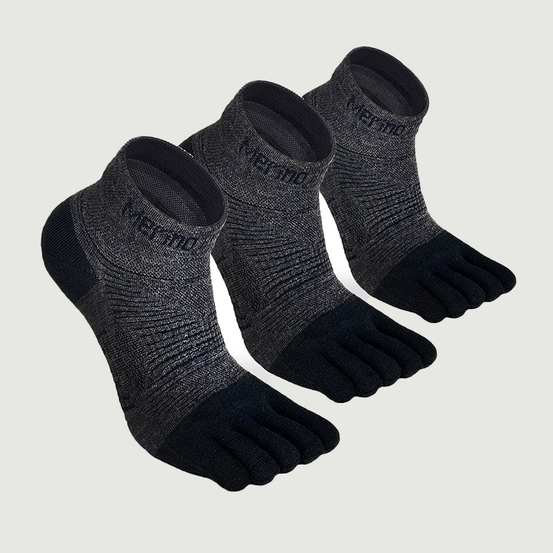 Merino Hike Lightweight Mini-Crew Five-Toe Socks - 3 Pairs