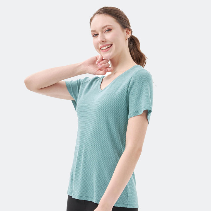Women's Merino 200g V-Neck Short Sleeve T-Shirt