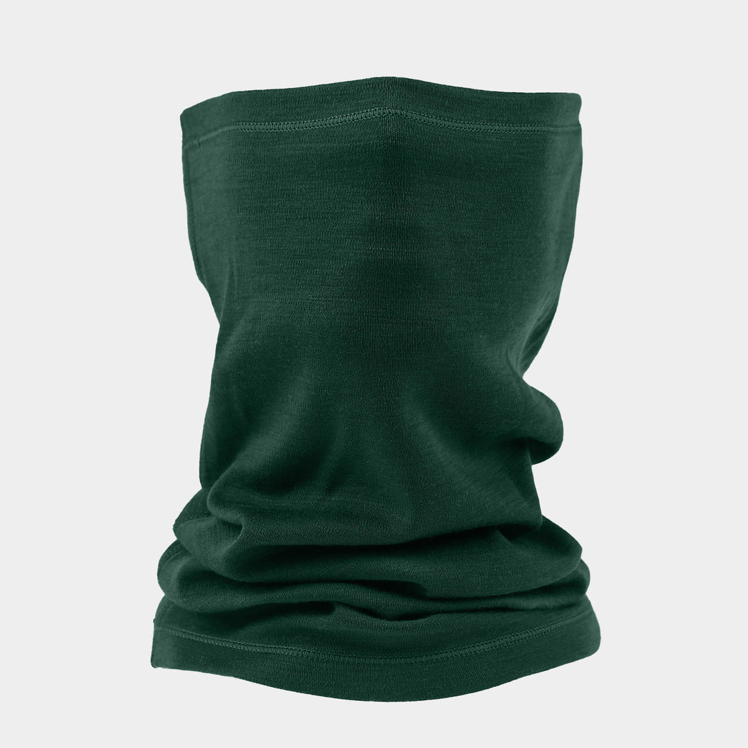 Unisex-Halsgamaschen aus 100 % Merinowolle, Dunkelgrün – MT06