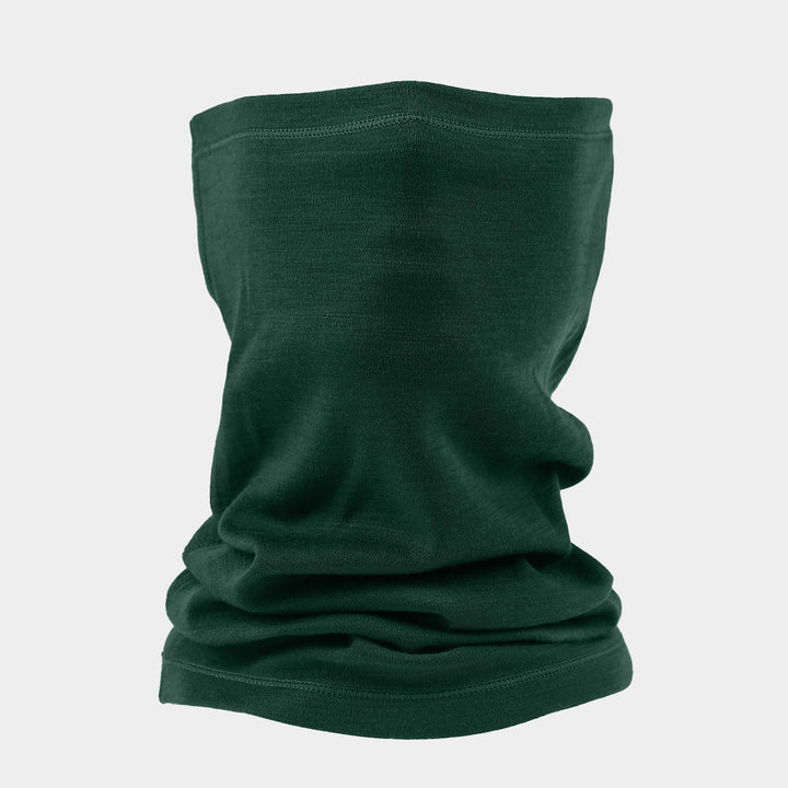 Unisex-Halsgamaschen aus 100 % Merinowolle, Dunkelgrün – MT06