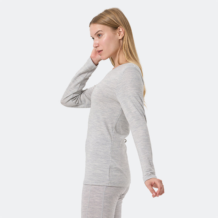 Basisschicht aus 100 % Merinowolle für Herren, Schwarz – MT03 
