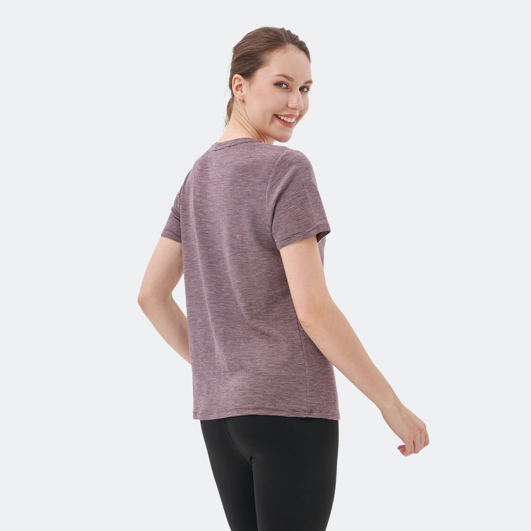 Women's Merino 200g V-Neck Short Sleeve T-Shirt