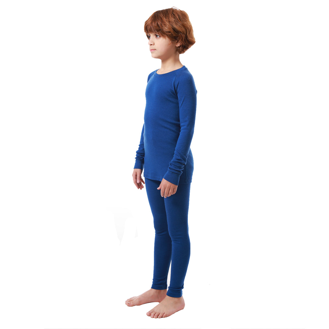 Kids Merino Wool 250g Base Layers Set Midnight Blue