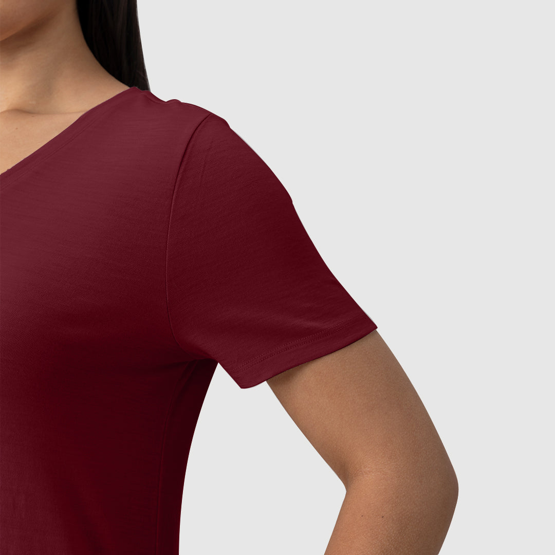 Women’s Merino 200g V-Neck T-Shirt