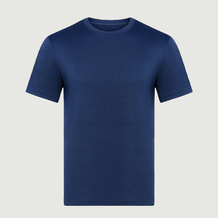 Camiseta Hombre 100% Lana Merino Negra - MT01 