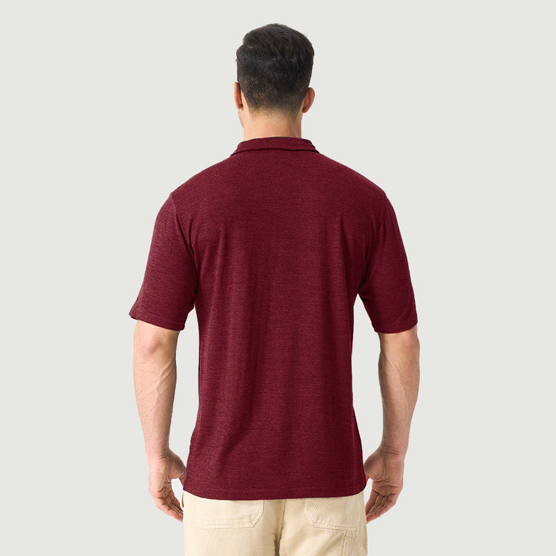 Polos De Hombre 100% Lana Merino Negro - MT24 