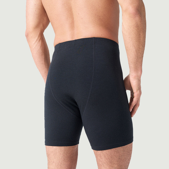 Calzoncillos Boxer Ropa Interior 100% Lana Merino para Hombre Negro - MT15
