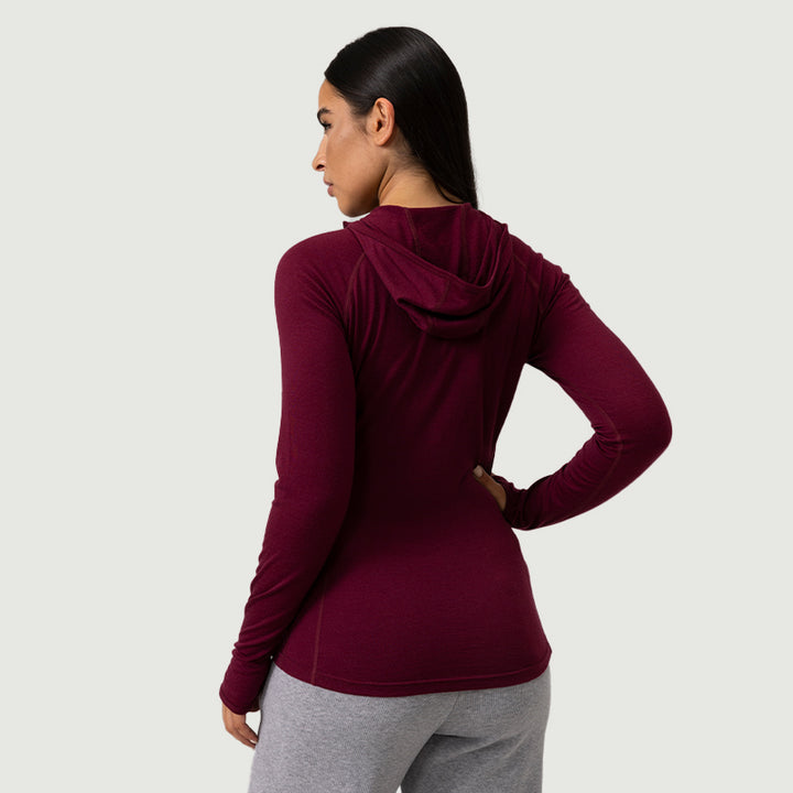 Women’s Merino 200g Long Sleeve Half Zip Hoodie