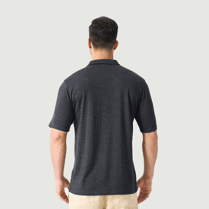 Polos De Hombre 100% Lana Merino Negro - MT24 