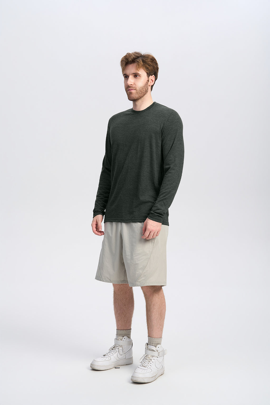 Herren Merino Langarmshirt 170 g – Ganzjahres-Crew