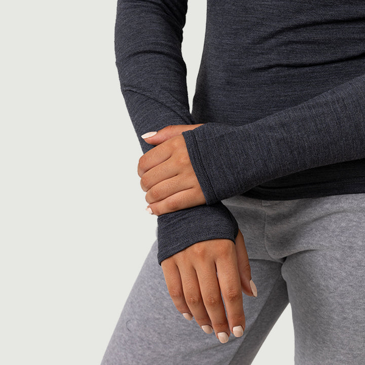 Women’s Merino 200g Long Sleeve Half Zip Hoodie