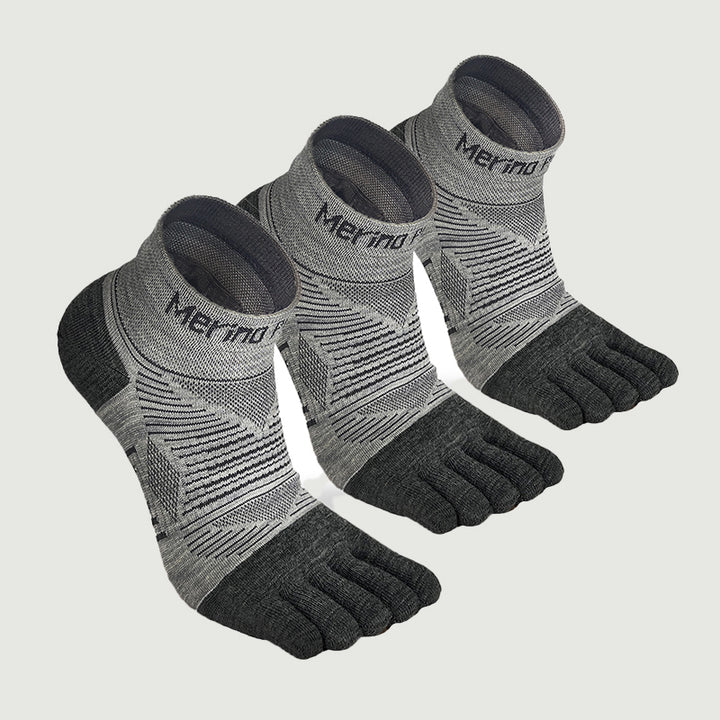 Merino Hike Lightweight Mini-Crew Five-Toe Socks - 3 Pairs