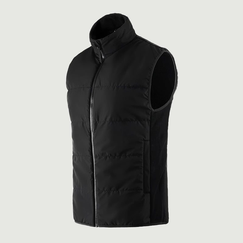 Herrenweste aus 100 % Merinowolle, Schwarz – MT20