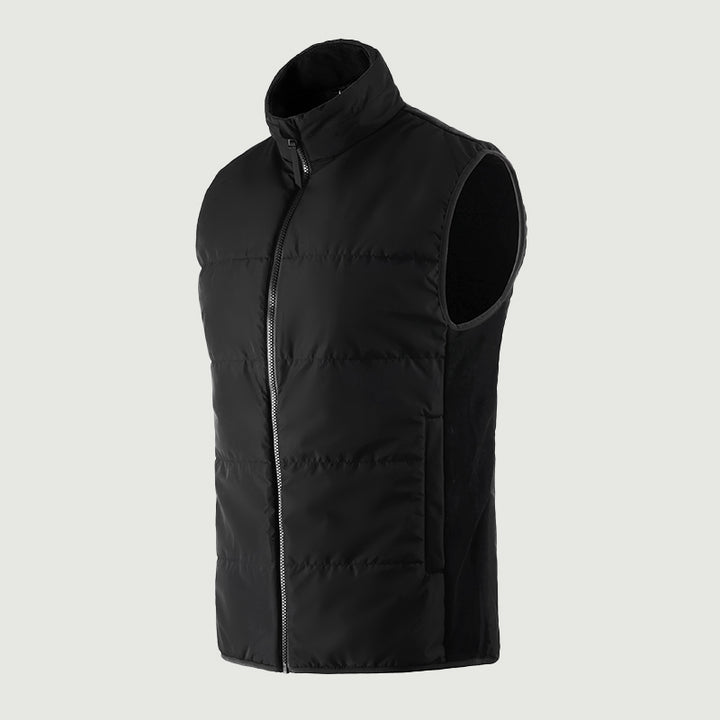 Herrenweste aus 100 % Merinowolle, Schwarz – MT20