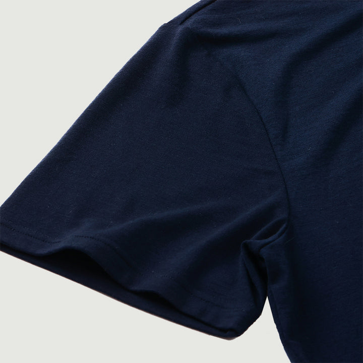 Camiseta Hombre 100% Lana Merino Negra - MT01 