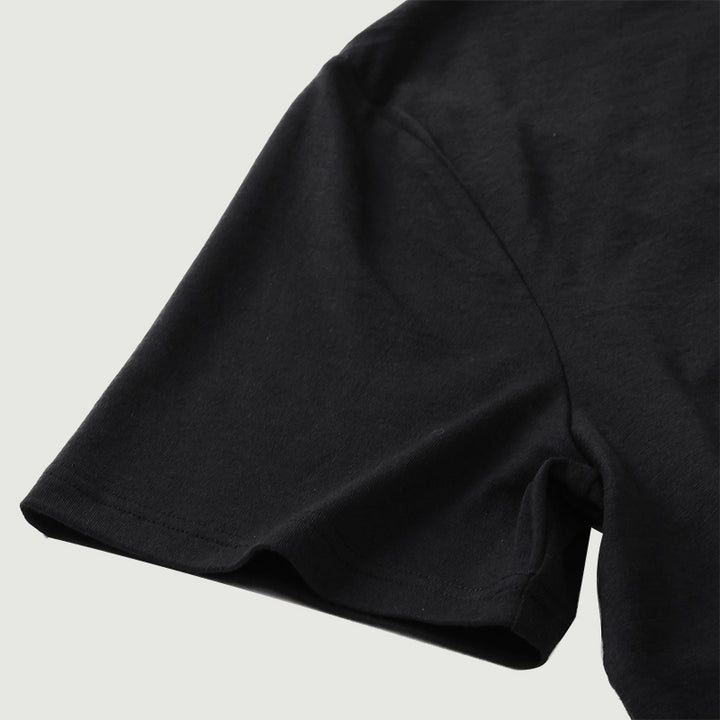 Camiseta Hombre 100% Lana Merino Negra - MT01 