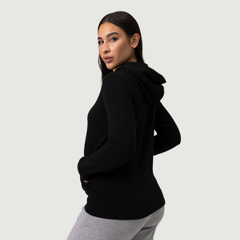 Women’s Merino 220g Long Sleeve Full Zip Hoodie