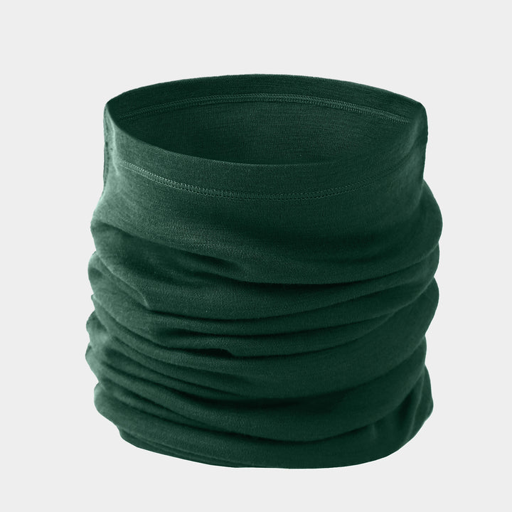 Unisex-Halsgamaschen aus 100 % Merinowolle, Dunkelgrün – MT06