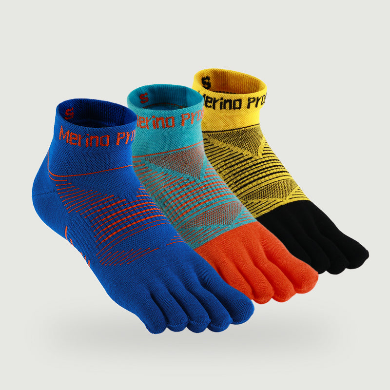 Merino Hike Lightweight Mini-Crew Five-Toe Socks - 3 Pairs